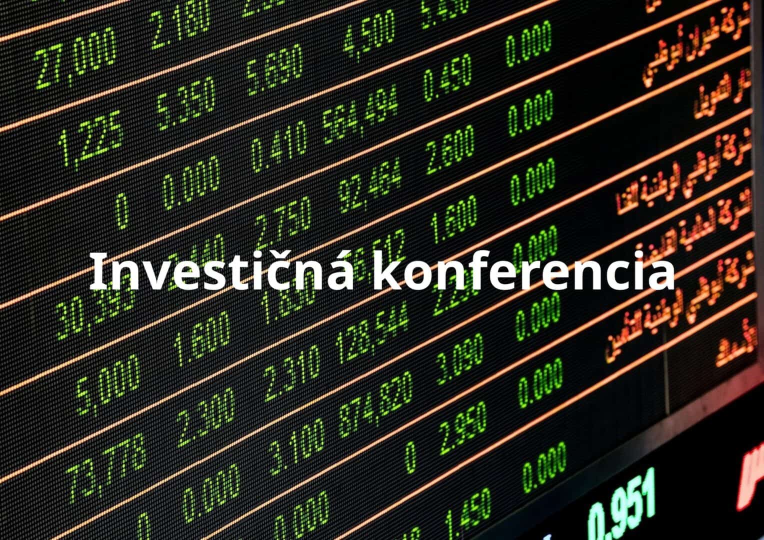 Investičná konferencia